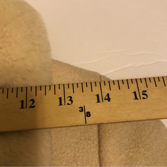 Solezia Wool Removable Faux Fur Collar Ivory Jacket - Picture 7 of 9